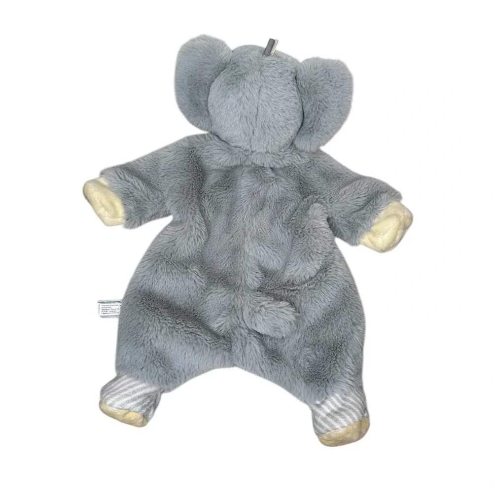 Douglas Baby Sshlumpie Gray Elephant Security Cuddle Blanket Plush Lovey 18